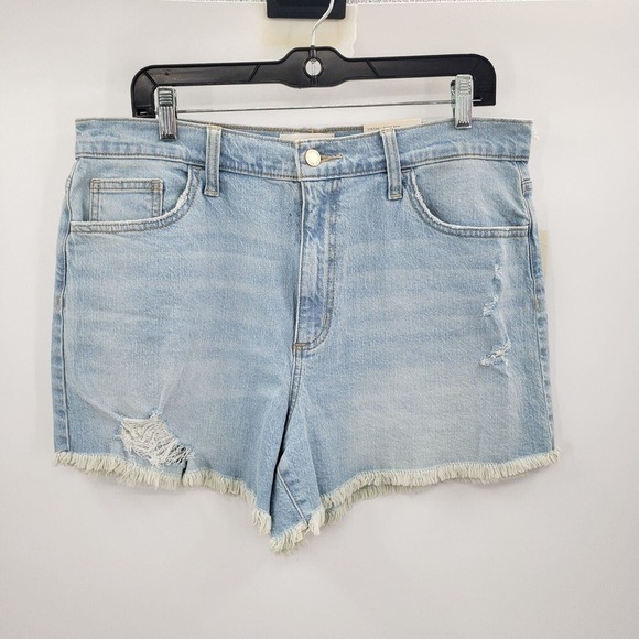 Universal Thread Highest Rise Shortie Shorts Womens 12 Cut Off Destructed Jean - Picture 13 of 13